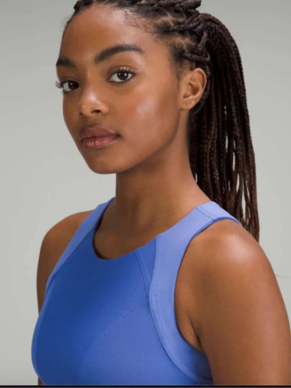 Lululemon Mesh Panelled Training Shelf Tank Top Wild Indigo
